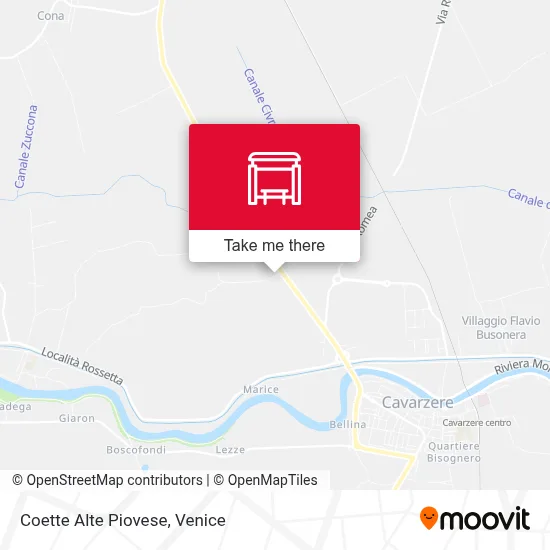 Coette Alte Piovese map