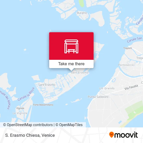S. Erasmo Chiesa map