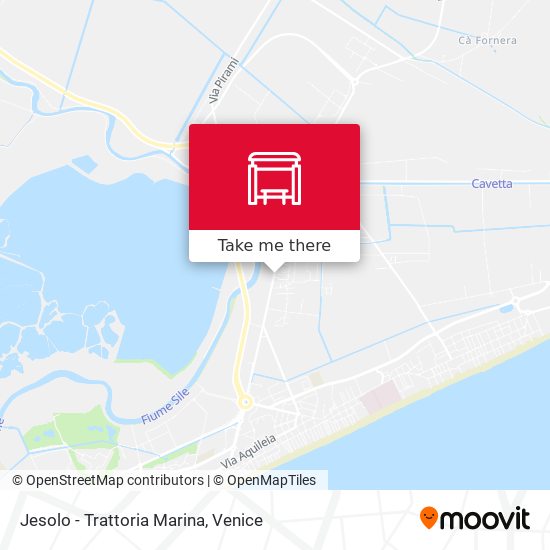 Jesolo - Trattoria Marina map