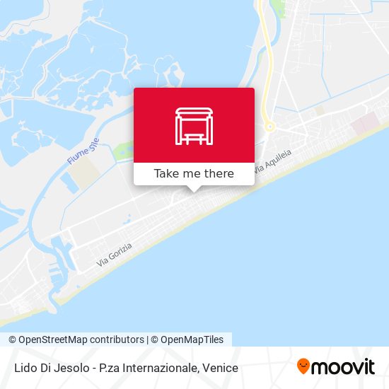 Lido Di Jesolo - P.za Internazionale map