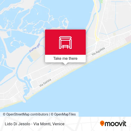 Lido Di Jesolo - Via Monti map