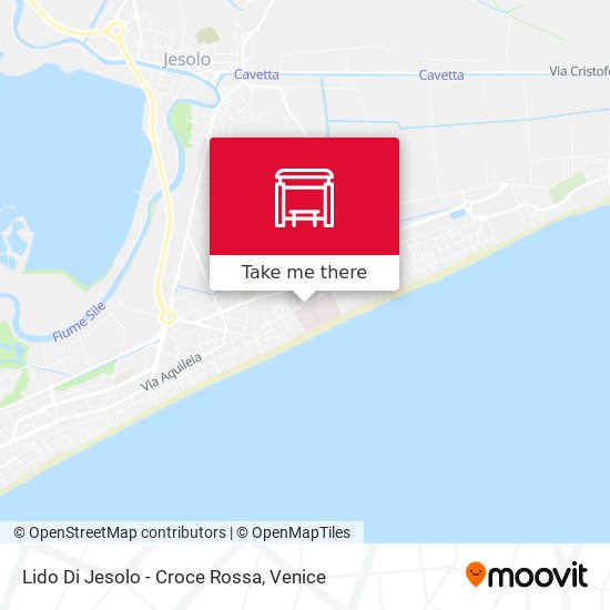 Lido Di Jesolo - Croce Rossa map