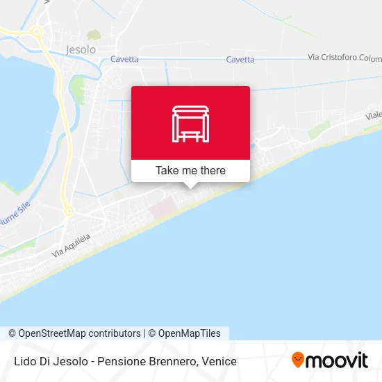 Lido Di Jesolo - Pensione Brennero map