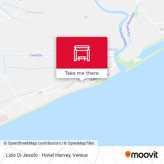 Lido Di Jesolo - Hotel Harvey map