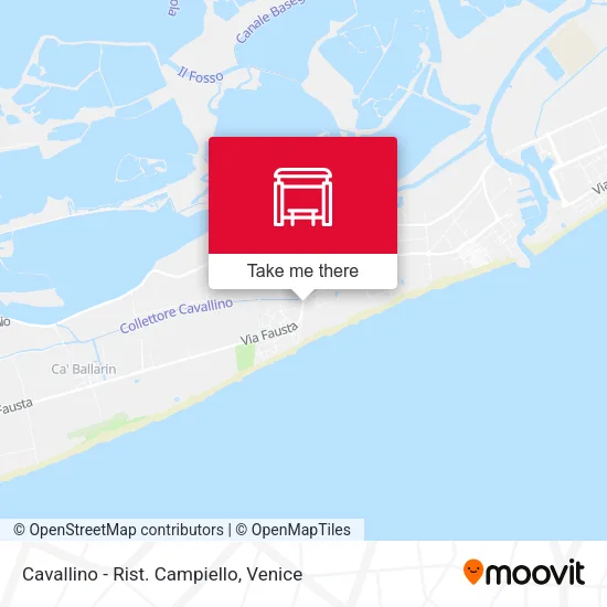 Cavallino - Rist. Campiello map
