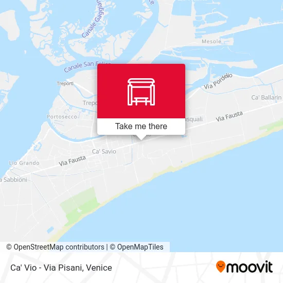 Ca' Vio - Pisani Street map