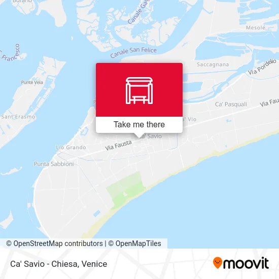 Ca' Savio - Church map