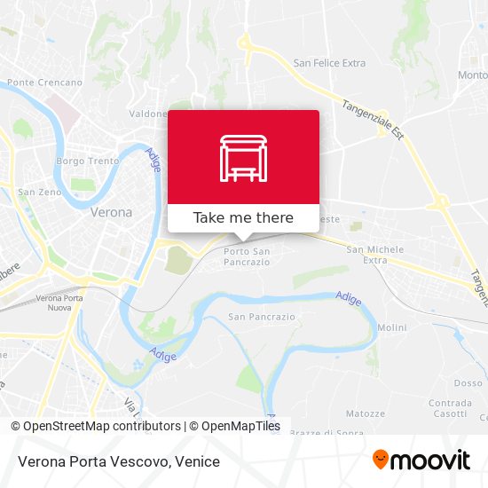 Verona Porta Vescovo map