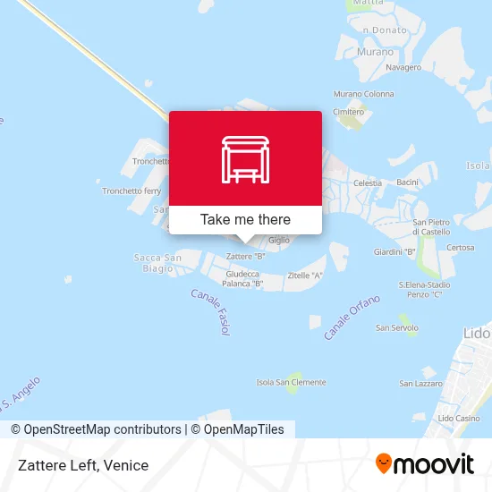 Zattere Left map