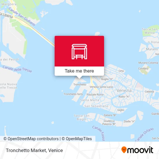 Tronchetto Market map