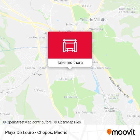 Playa De Louro - Chopos map