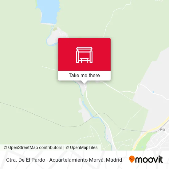 Ctra. De El Pardo - Acuartelamiento Marvá map