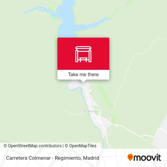 Carretera Colmenar - Regimiento map