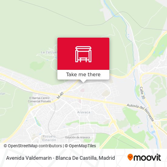 mapa Avenida Valdemarín - Blanca De Castilla