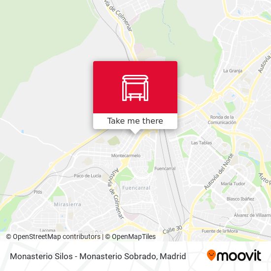 Monasterio Silos - Monasterio Sobrado map