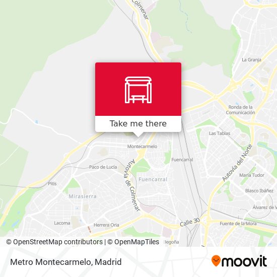 mapa Metro Montecarmelo