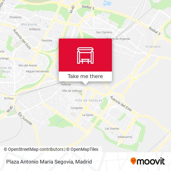 mapa Plaza Antonio María Segovia