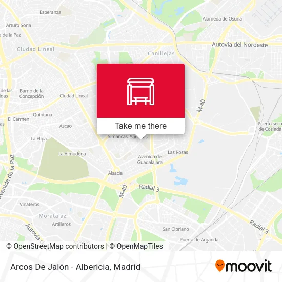 Arcos De Jalón - Albericia map