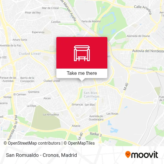 San Romualdo - Cronos map