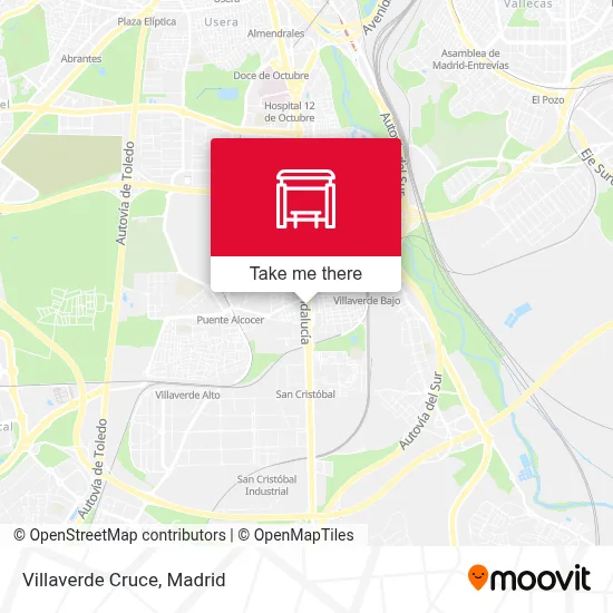 Villaverde Cruce map