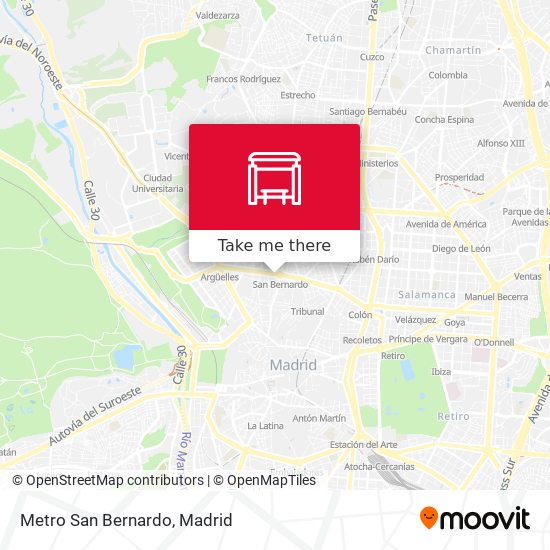 mapa Metro San Bernardo