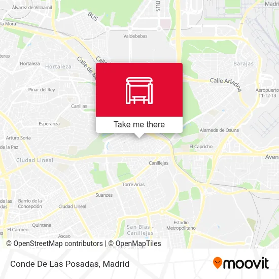 Conde De Las Posadas map
