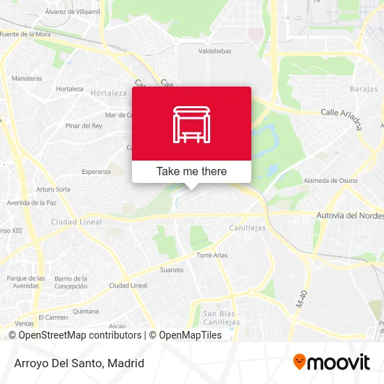 Arroyo Del Santo map