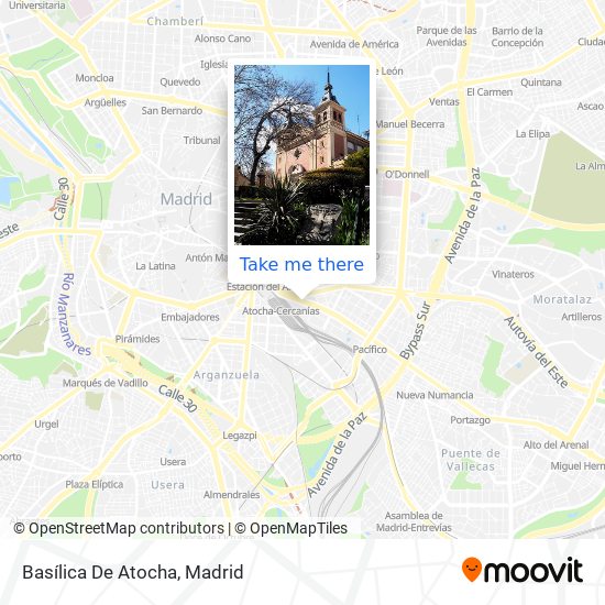 mapa Basílica De Atocha