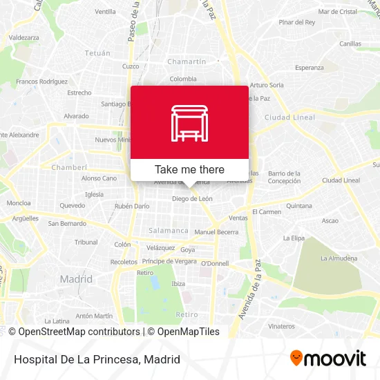 Hospital De La Princesa map
