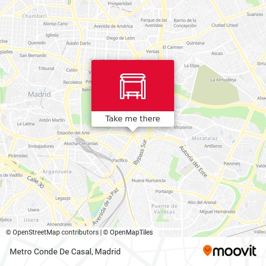 Metro Conde De Casal map