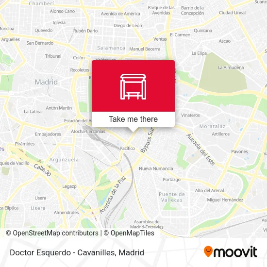 Doctor Esquerdo - Cavanilles map