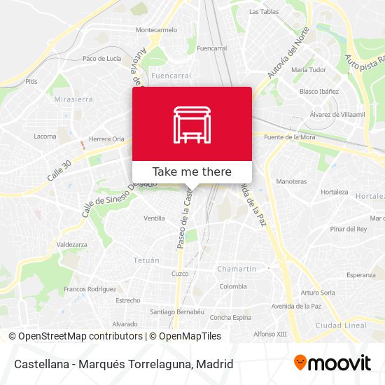 Castellana - Marqués Torrelaguna map