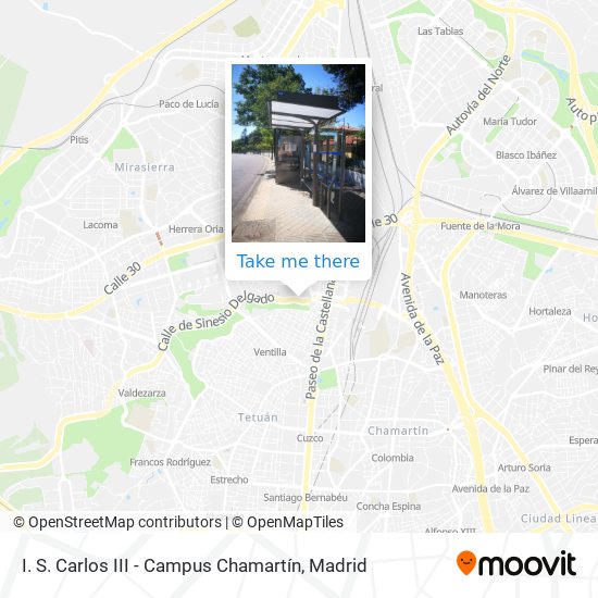 I. S. Carlos III - Campus Chamartín map