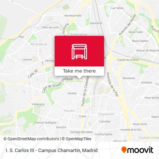 I. S. Carlos III - Campus Chamartín map