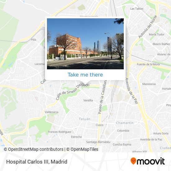 mapa Hospital Carlos III