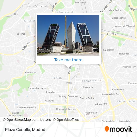 Plaza Castilla map