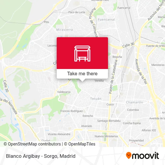 Blanco Argibay - Sorgo map