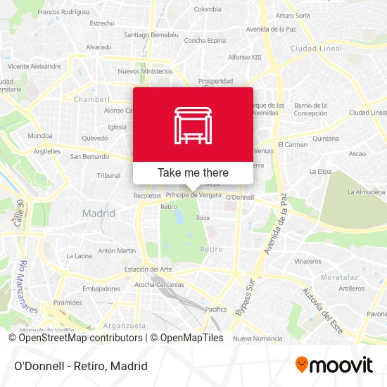 O'Donnell - Retiro map
