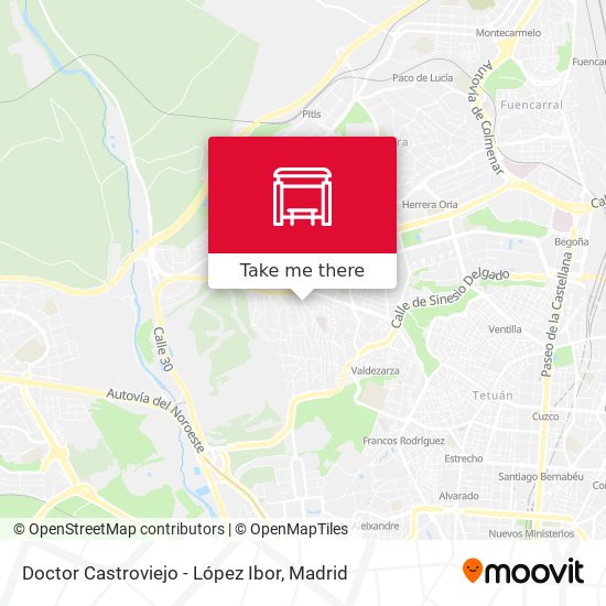 Doctor Castroviejo - López Ibor map