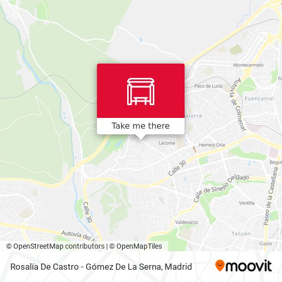 Rosalía De Castro - Gómez De La Serna map