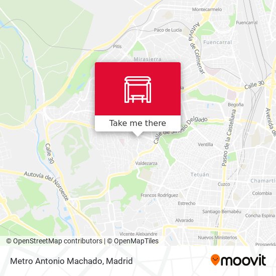 Metro Antonio Machado map