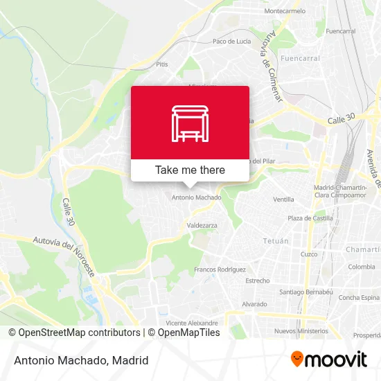 Antonio Machado map