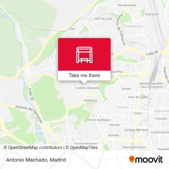 Antonio Machado map