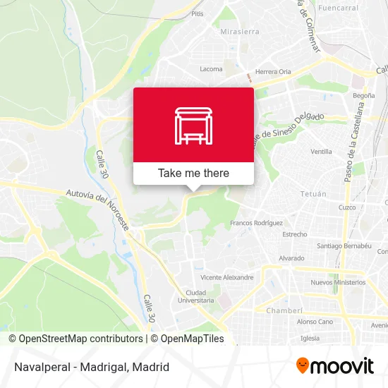 Navalperal - Madrigal map