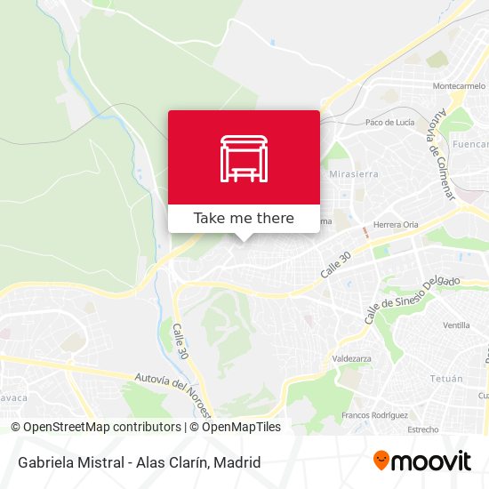 Gabriela Mistral - Alas Clarín map