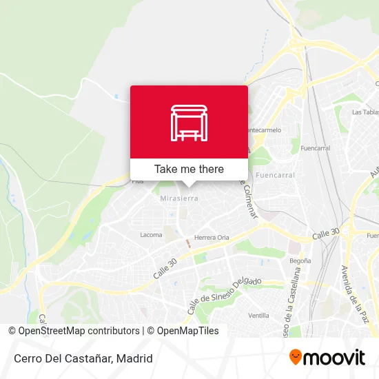 Cerro Del Castañar map