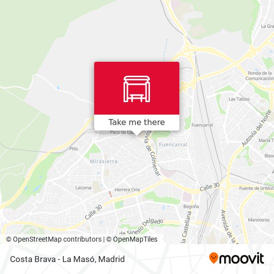 Costa Brava - La Masó map