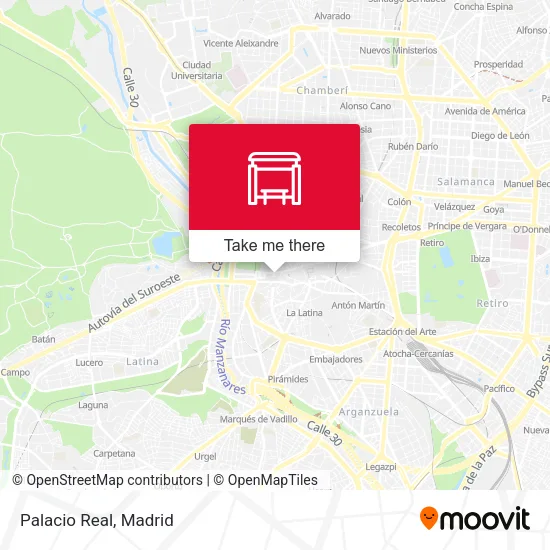Palacio Real map