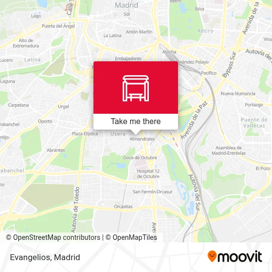 Evangelios map