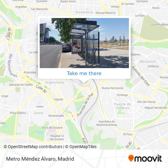 Metro Méndez Álvaro map